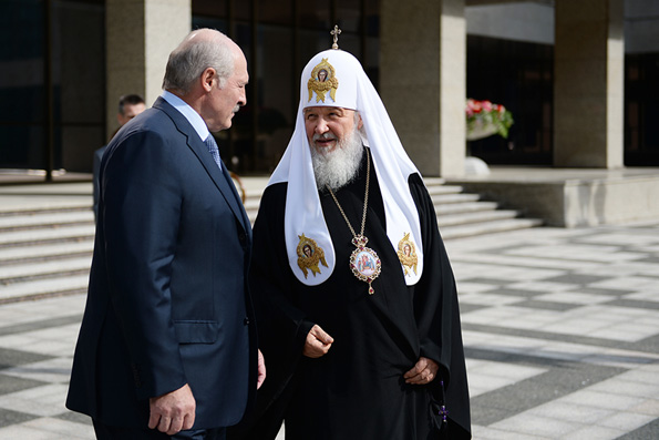 Патриарх Кирилл и Александр Лукашенко