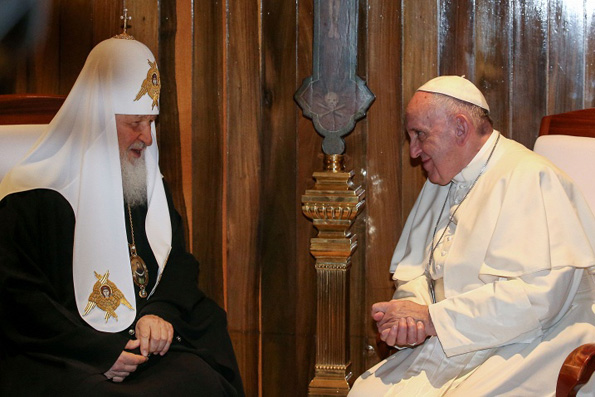 Встреча Патриарха Кирилла и Папы Римского прошла в Гаване за закрытыми дверями
