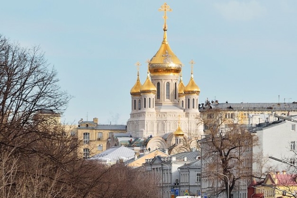 Патриарх Кирилл освятил храм Новомучеников в Сретенском монастыре
